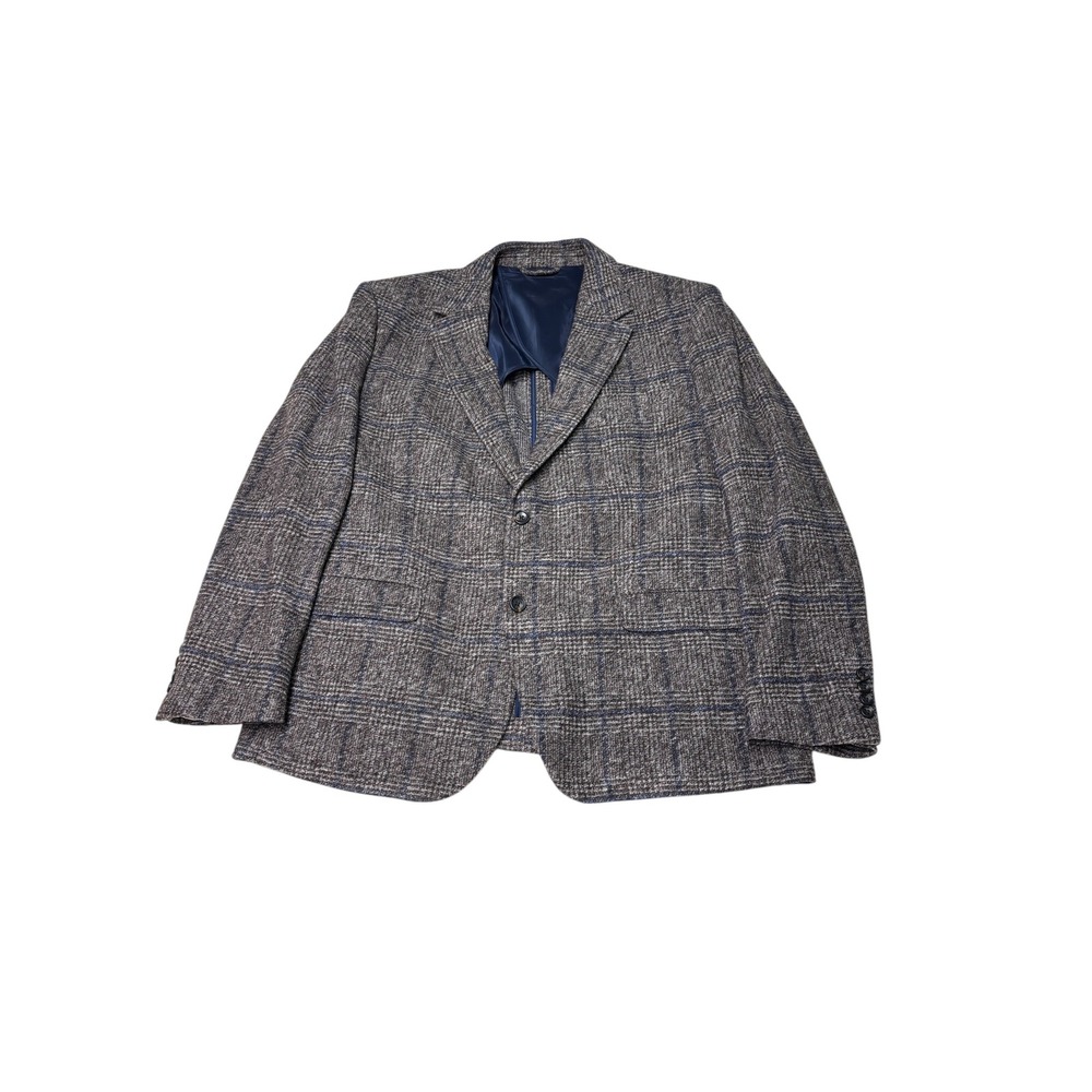 Bonobos Mens 46S Standard Fit Plaid Blazer Brown Blue Wool Blend BBZ10941D-B4185
